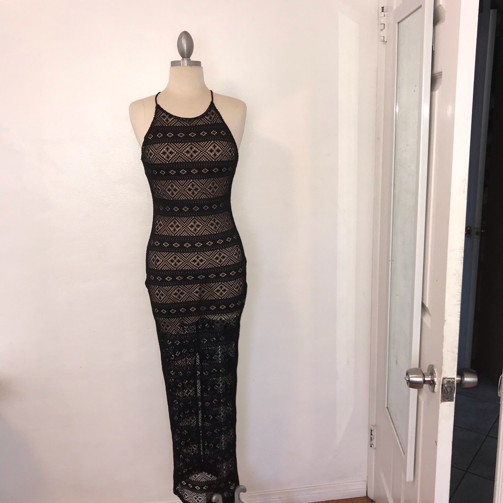 Crochet maxi dress